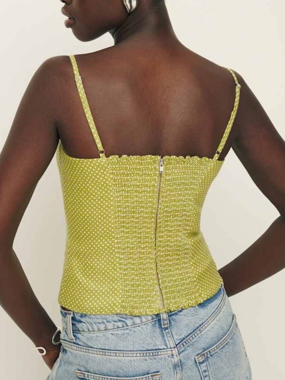 Reformation Overland Linen Polka Dot Top - Picture 3 of 9